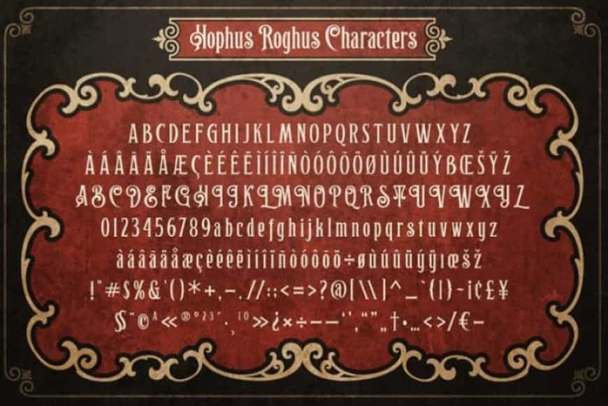 Hophus Roghus Font Image 3