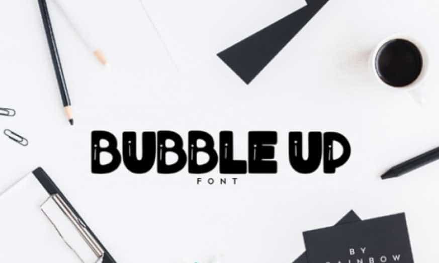 Bubble Up Font Image 1