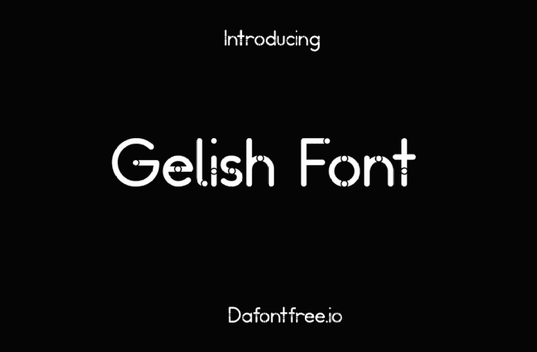 Gelish Font Image 1