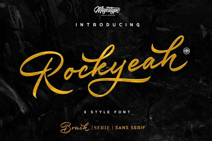 Rockyeah 3 Style Font Image 1