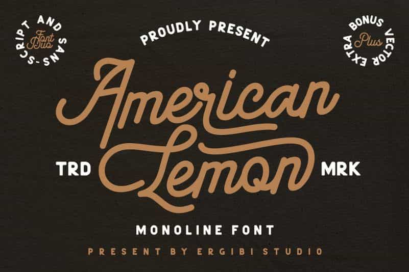 American Lemon Font Duo Image 1