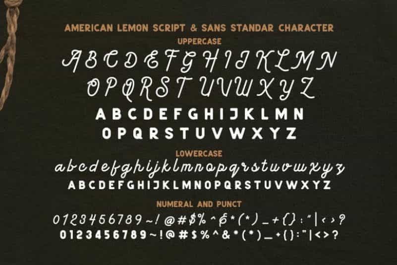 American Lemon Font Duo Image 3