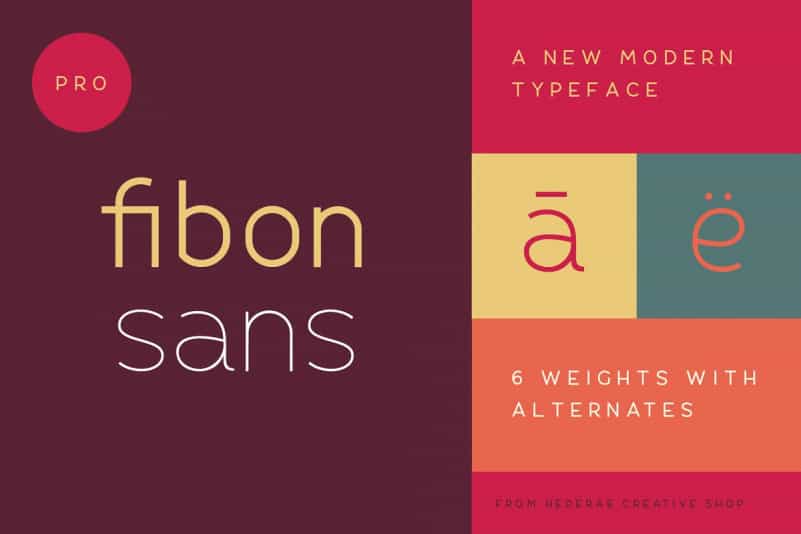 Fibon Sans Font Image 1