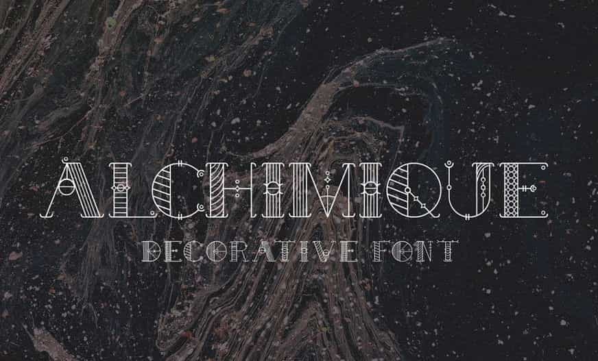 Alchimique Decorative Font Image 1