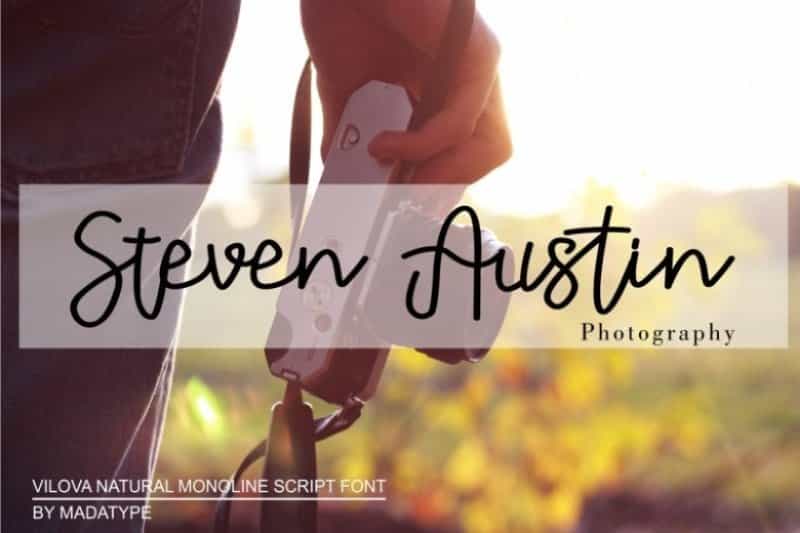 Vilova Script Font Image 2