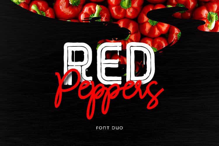 Red Peppers Font Duo Image 1
