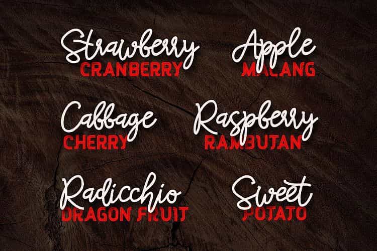 Red Peppers Font Duo Image 3