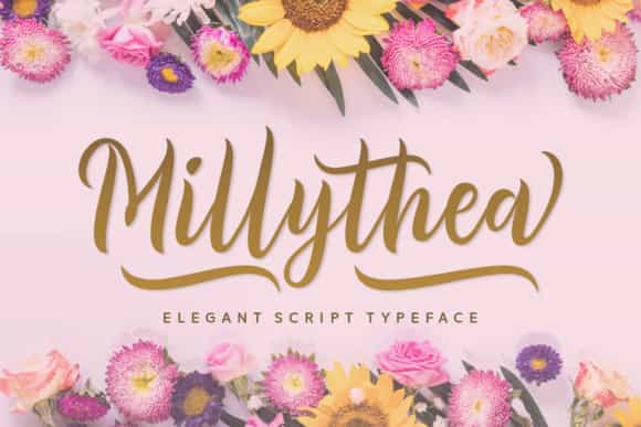 Millythea Script Font Image 1