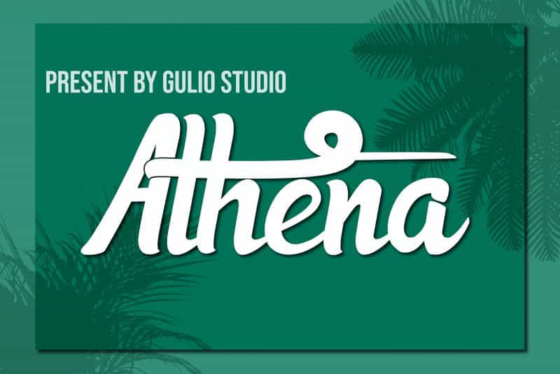 Athena Script Font Image 1