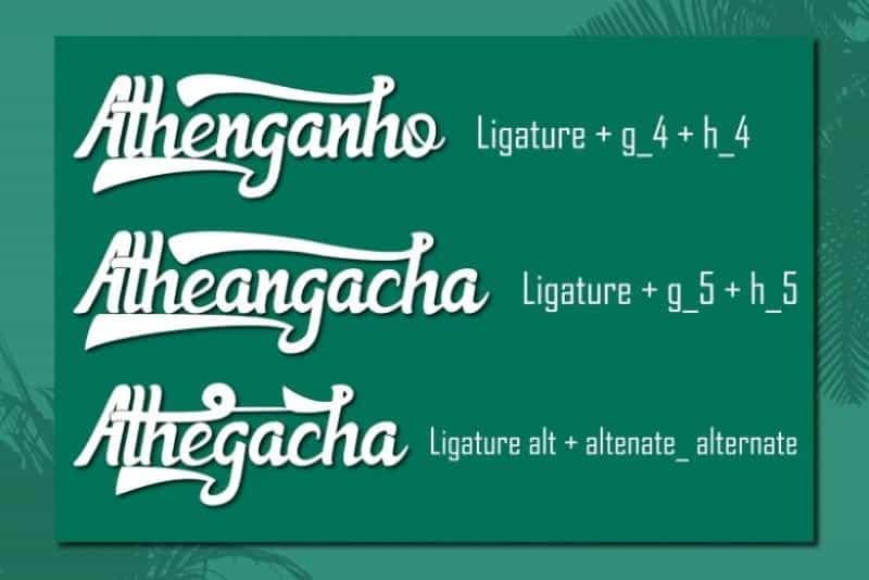 Athena Script Font Image 2