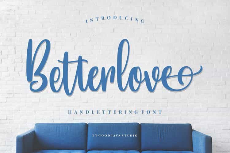 Betterlove Handlettering Font Image 1