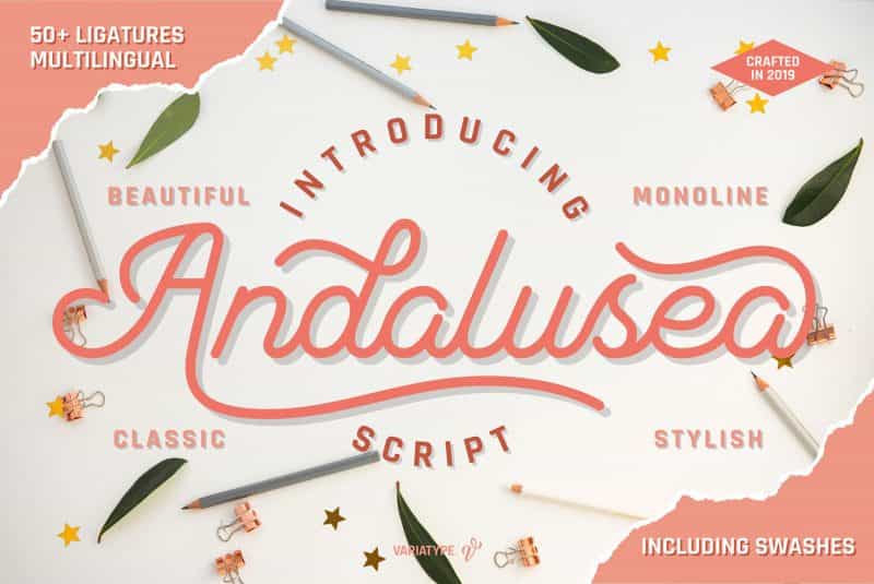 Andalusea Script Font Image 1