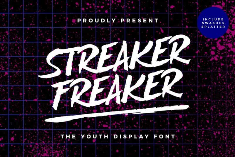Streaker Freaker Font Image 1