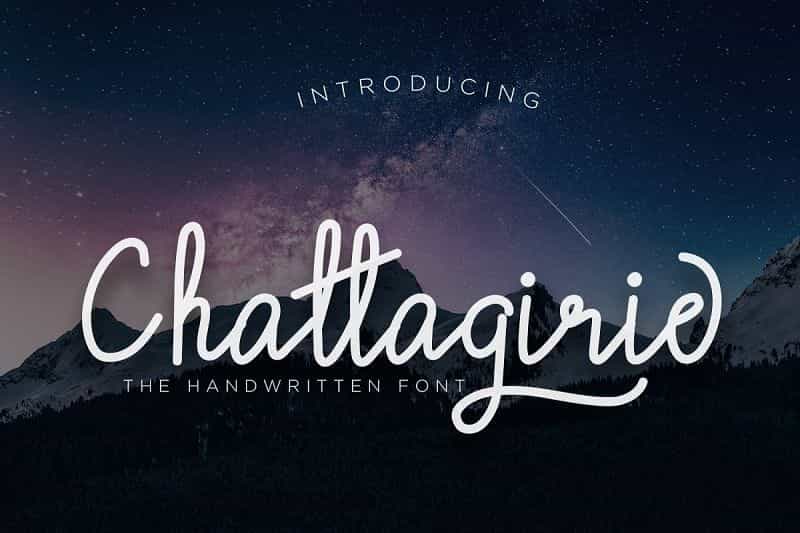 Chattagirie Handwritten Font Image 1