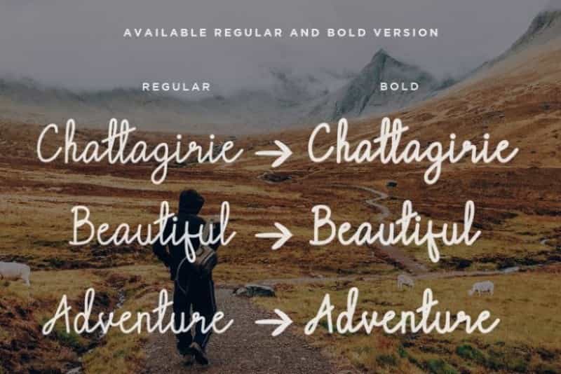 Chattagirie Handwritten Font Image 2