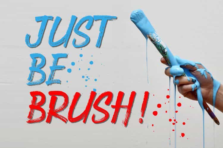 Under Rock Brush Font Image 2