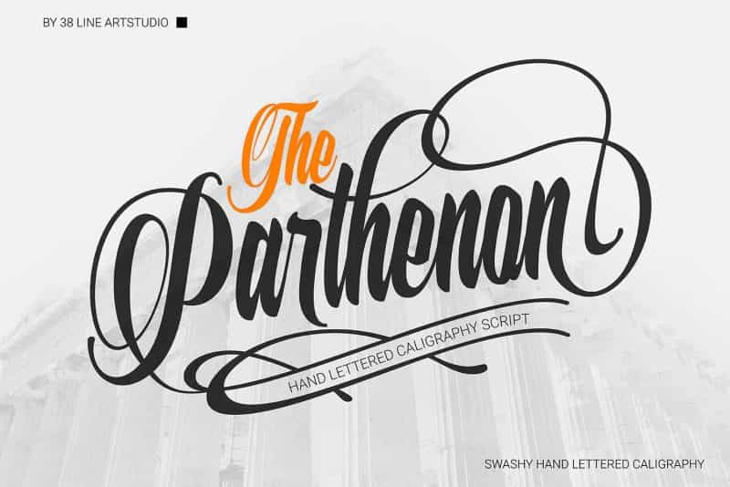 The Parthenon Font Image 1