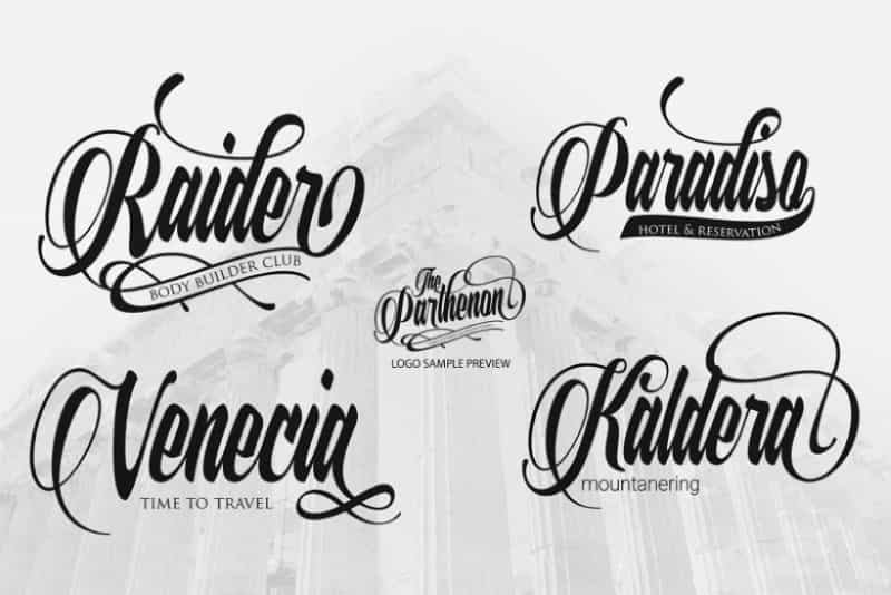 The Parthenon Font Image 3
