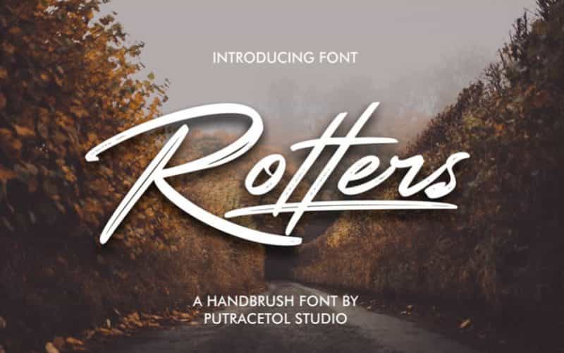 Rotters Brush Font Image 1
