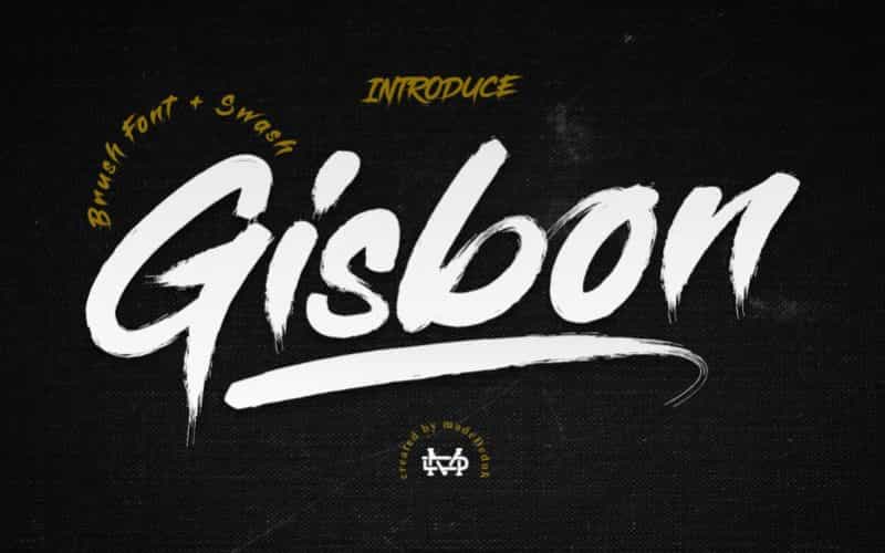 Gisbon Brush Typeface Image 1