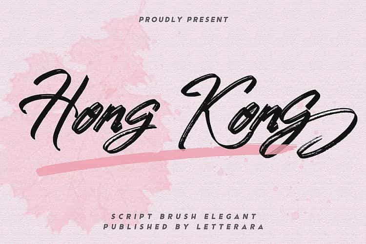 Hong Kong Brush Font Image 1
