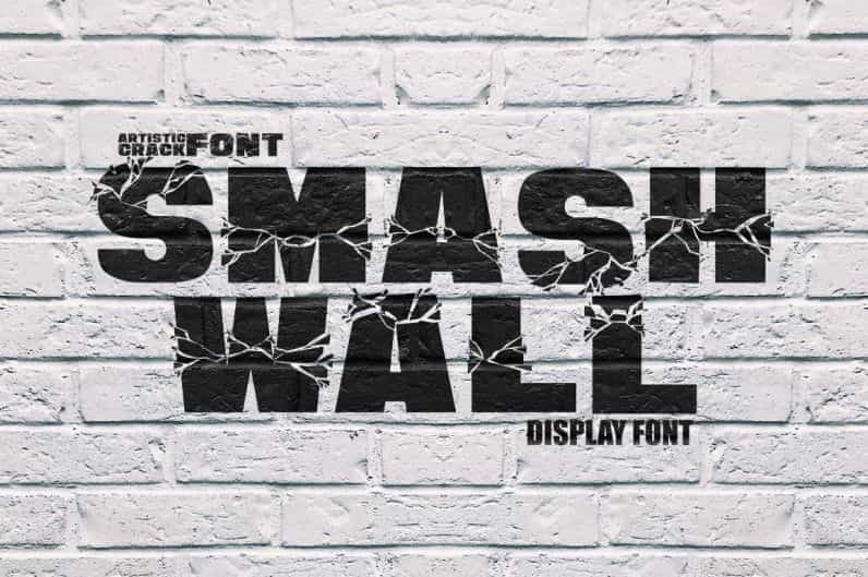 Smash Wall Display Font Image 1