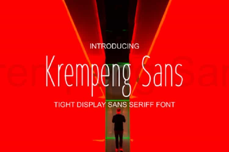 Krempeng Sans Font Image 1