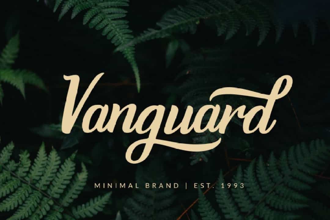 Burgundy Handwritten Font Image 3