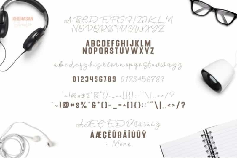 Blue Fonte Font Duo Image 3