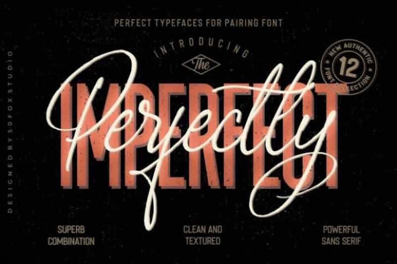 Imperfecta Sans Font Image 1