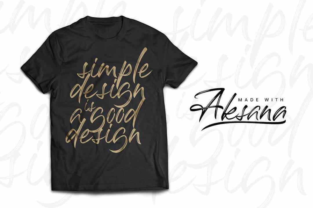 Aksana Brush Font Image 2