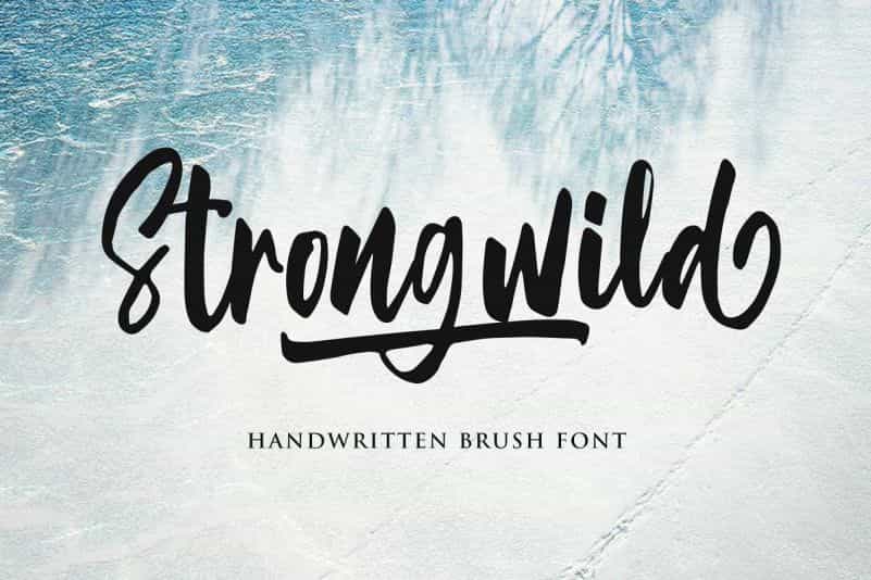 Strongwild Brush Font Image 1