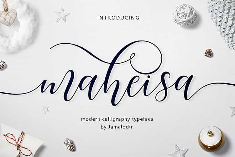 Maheisa Script Font Image 1