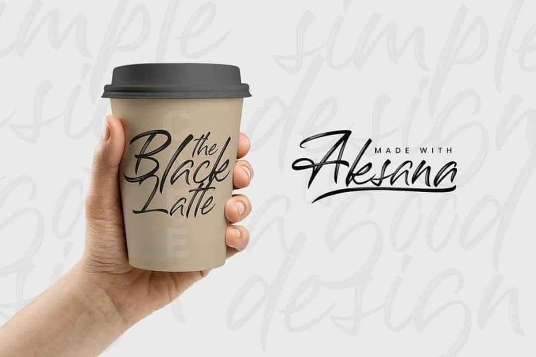 Aksana Brush Font Image 3