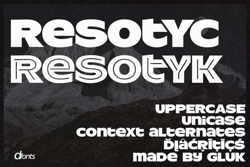 ResotYc Font Image 1