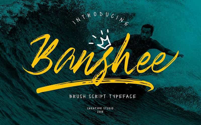 Banshee Brush Font Image 1