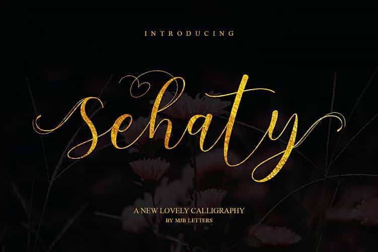 Sehaty Script Font Image 1