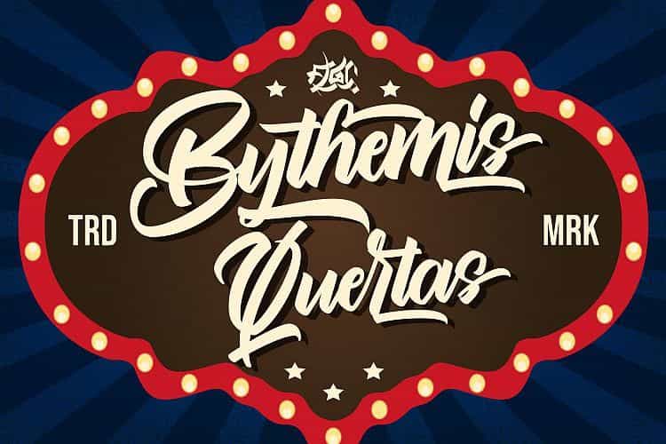 Bythemis Quertas Script Font Image 1