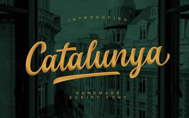 Catalunya Script Font Image 1