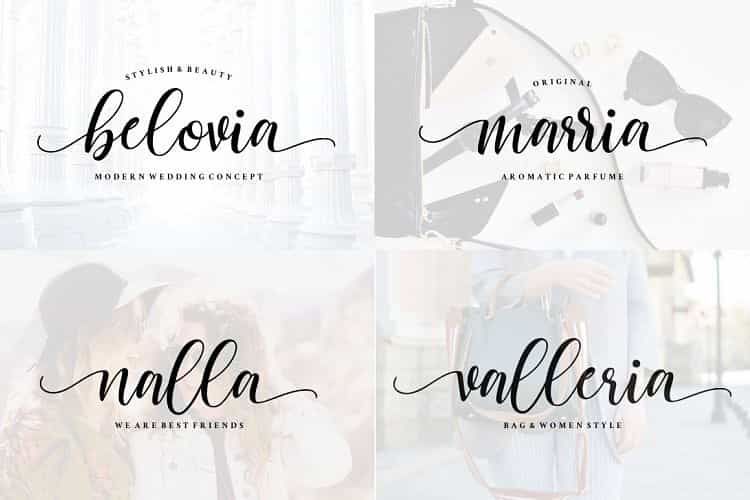 Cattalina Calligraphy Font Image 2