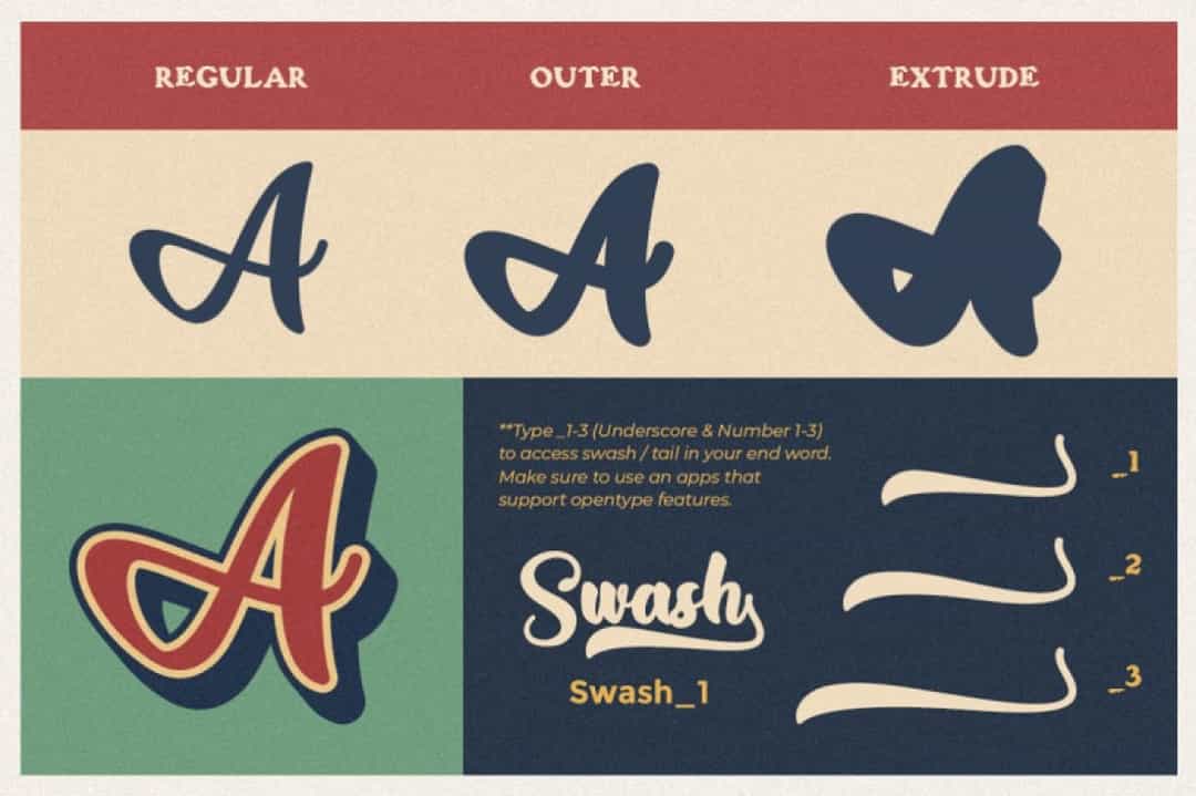 Gadimon Script Font Image 2