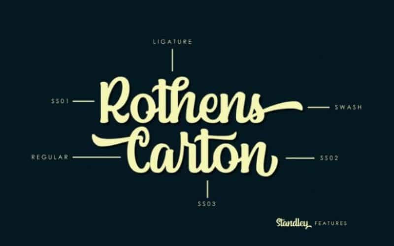 Standley Script Font Image 2