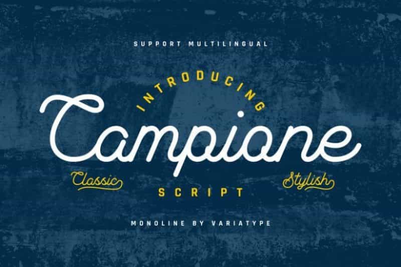 Campione Script Font Image 1