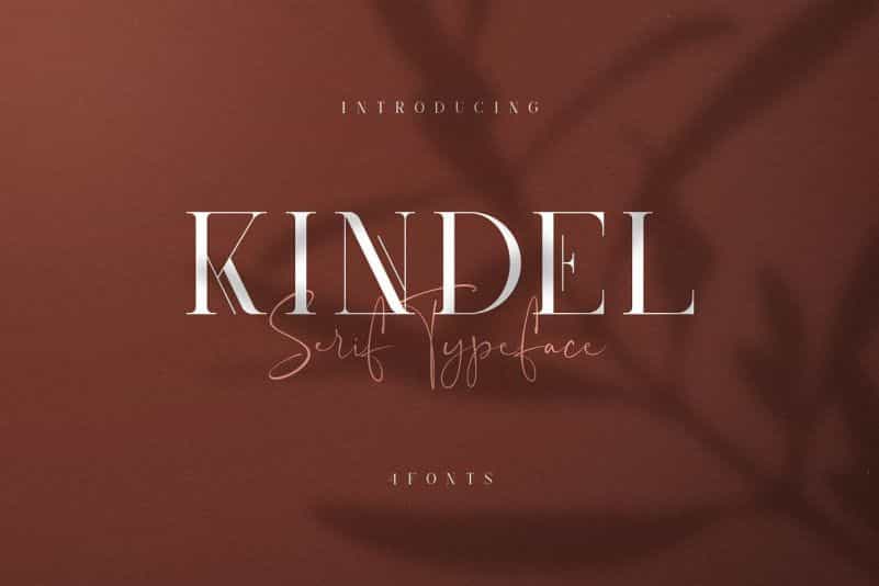 Kindel Serif Font Image 1