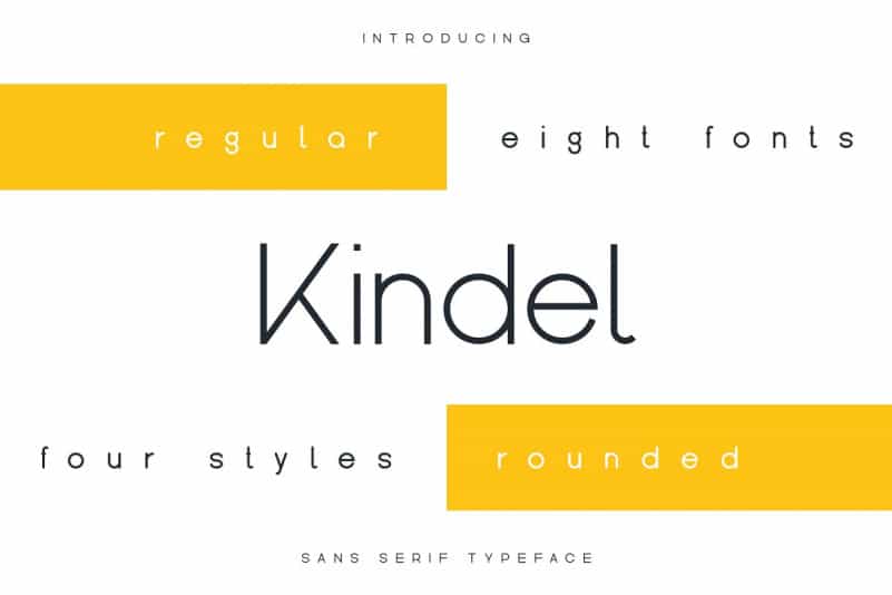 Kindel Sans Serif Font Image 1