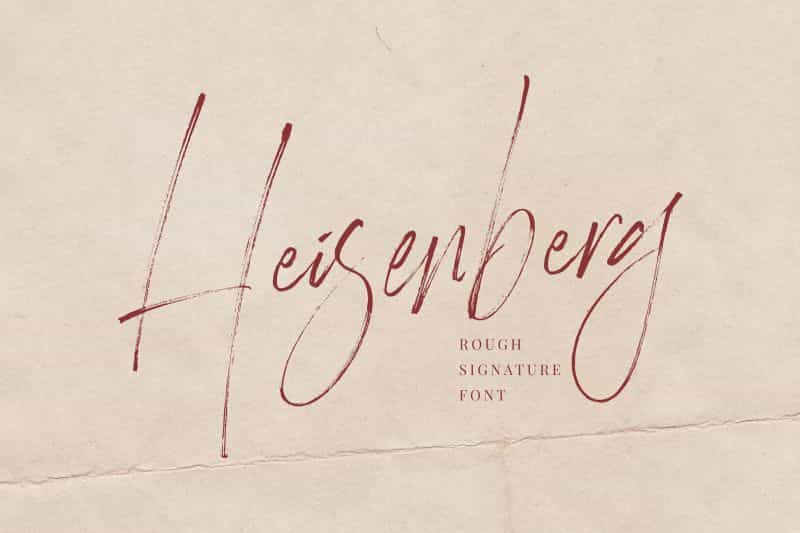 Heisenberg Signature Font Image 1