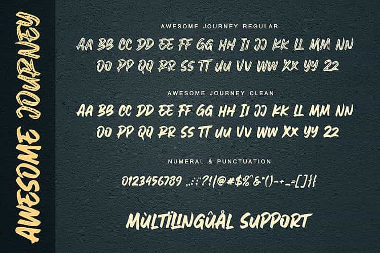 Awesome Journey Brush Font Image 3