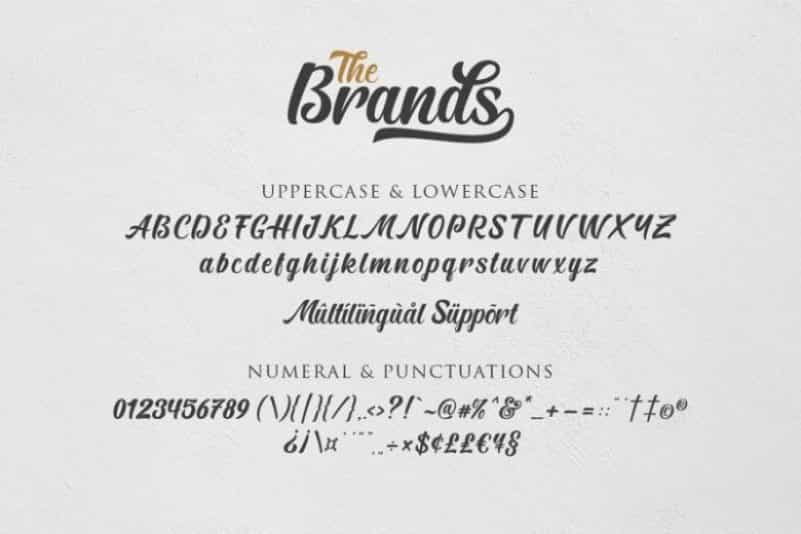 The Brands Script Font Image 3