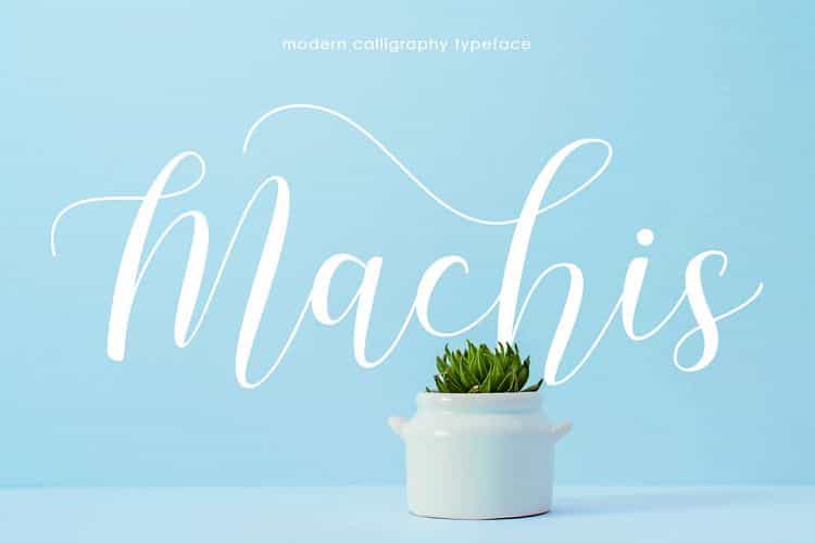 Machis Calligraphy Font Image 1
