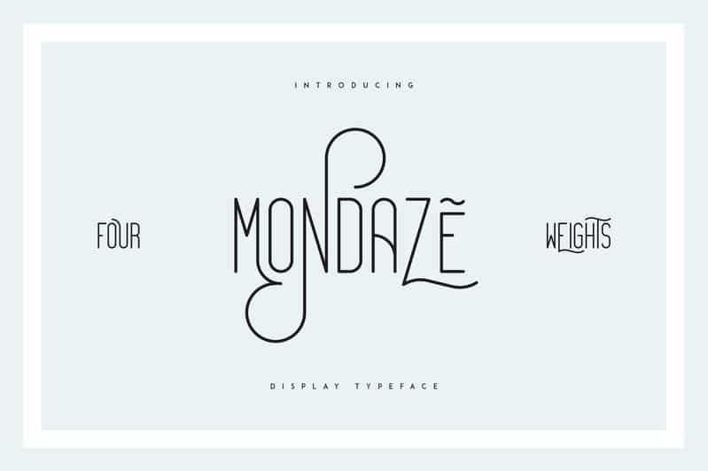 Mondaze Font Image 1